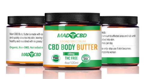 Mad CBD 400mg Body Butter with Terpenes
